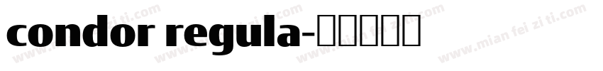 condor regula字体转换